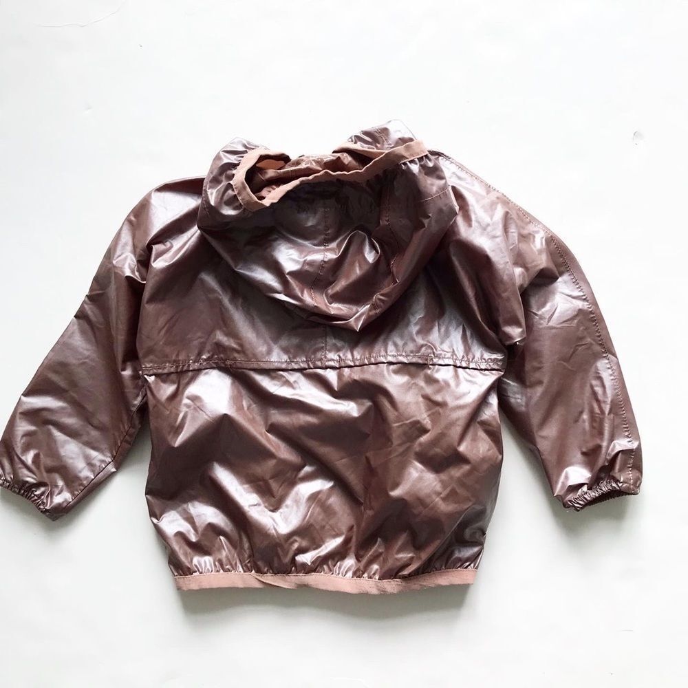 Kway Kids Klassic  iridescent bronze hooded Windbreaker jacket  4Y - Picture 7 of 7